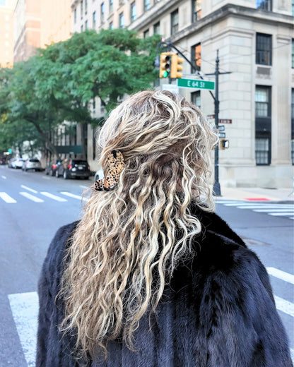 Cowboy Boot Hair Claw - Brown