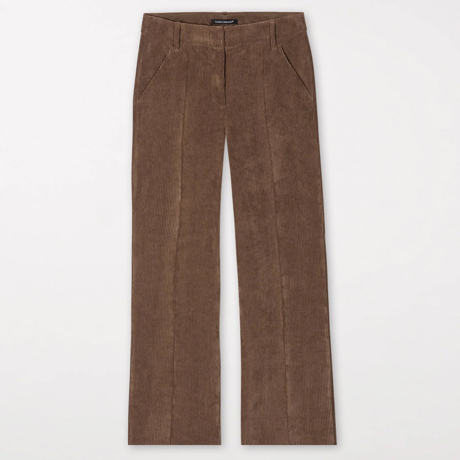 Cropped Cord Wide Leg - Hazelnut