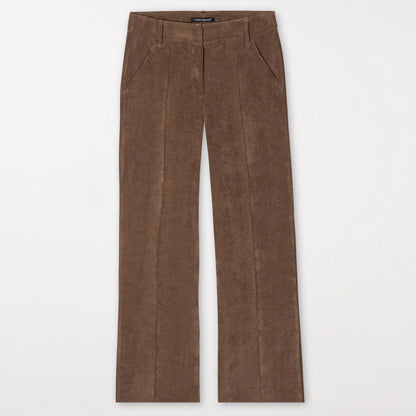 Cropped Cord Wide Leg - Hazelnut