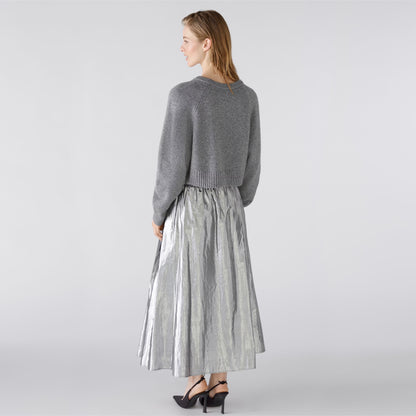 Metallic Skirt - Silver