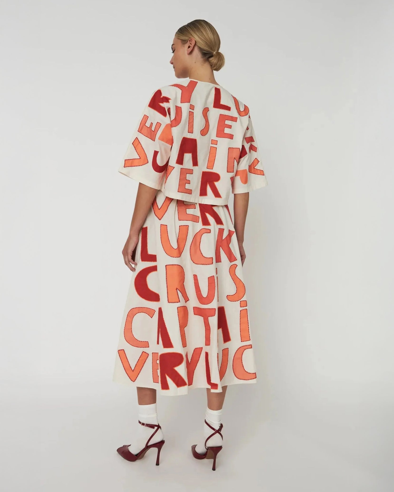 Cruise Skirt - Mixed Red