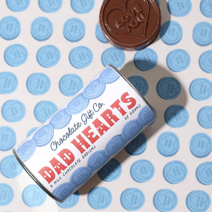 Love You Dad Hearts - Milk Chocolate