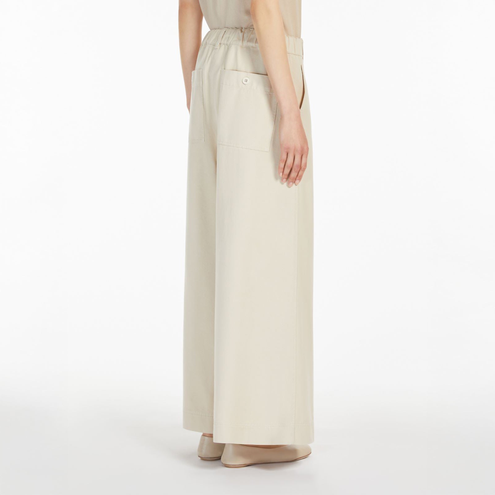 Disco Cotton Long Trouser - Sand