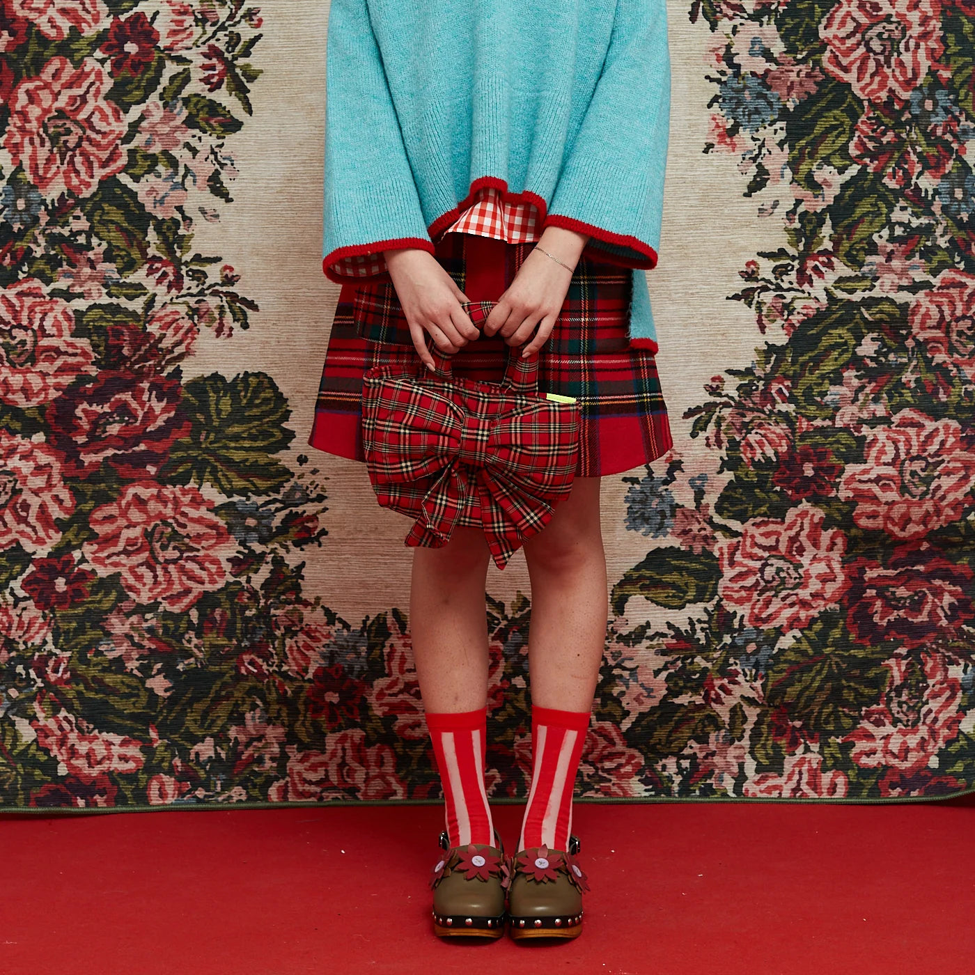 Stripe Sock - Red