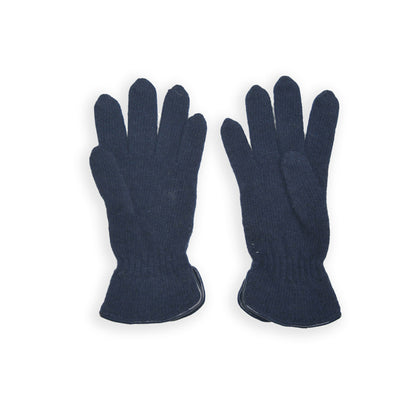 Wool Pom Pom Glove - Navy