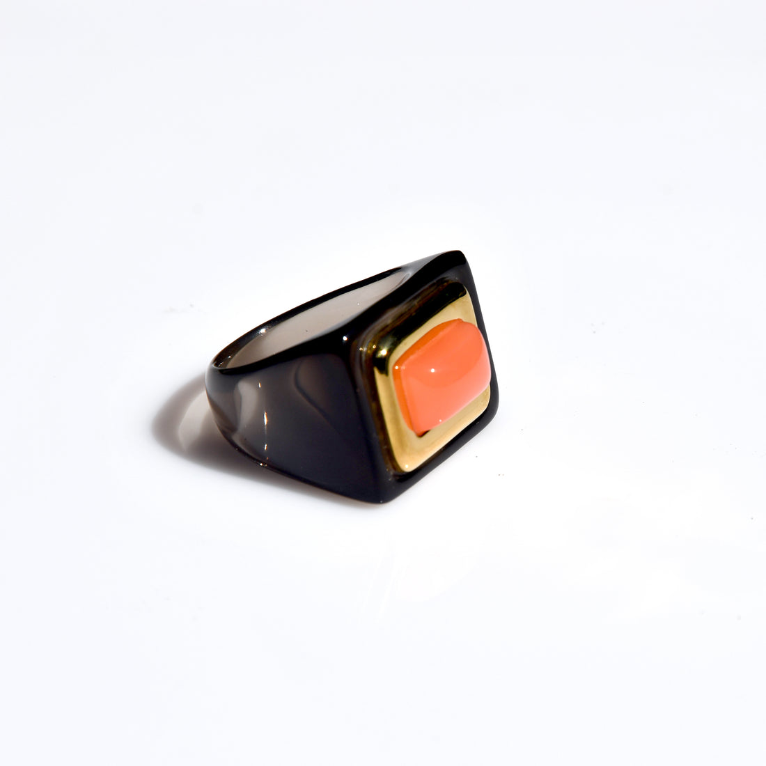 Medium Resin Deep Smoky Ring - Frosty Lobster