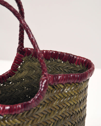 Nantucket Small Bicolor - Khaki / Bordo