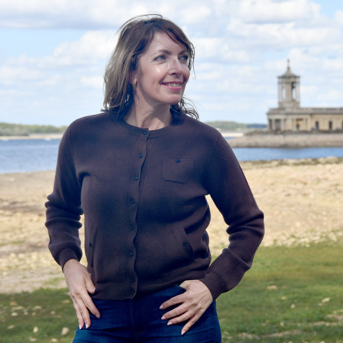 Multi Pocket Cardigan - Latte