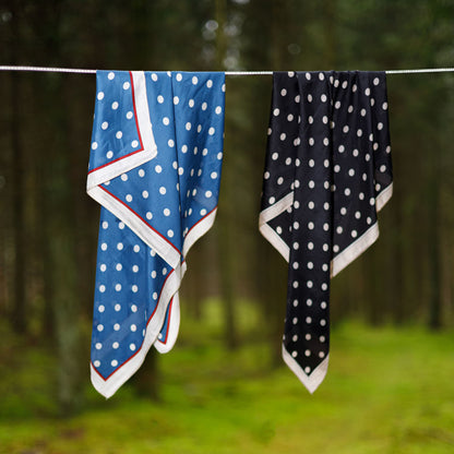 Dani Mini Scarves - Blue Dot