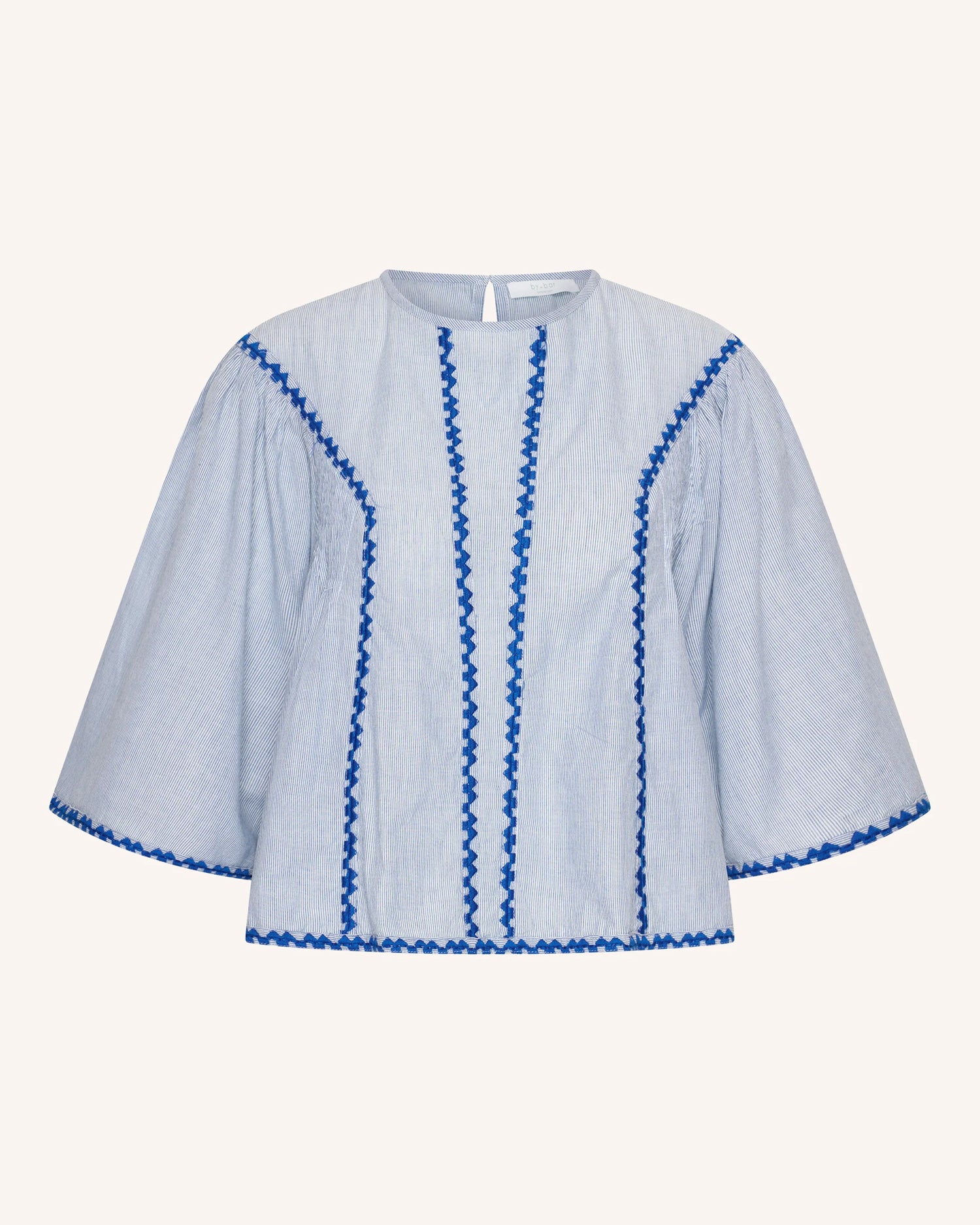 Davin Pinstripe Blouse - Blue