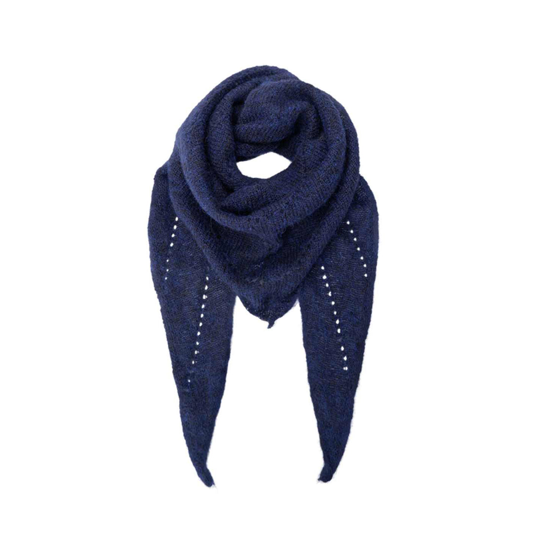 Dell Knitted Mini Scarf - Navy