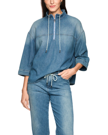 Denim Zip Top - Denim