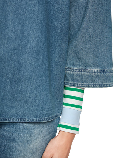 Denim Zip Top - Denim