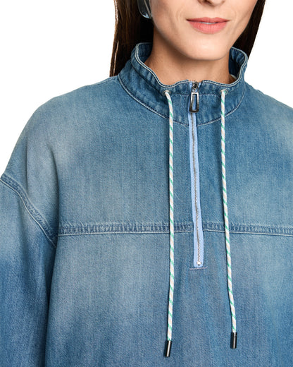 Denim Zip Top - Denim