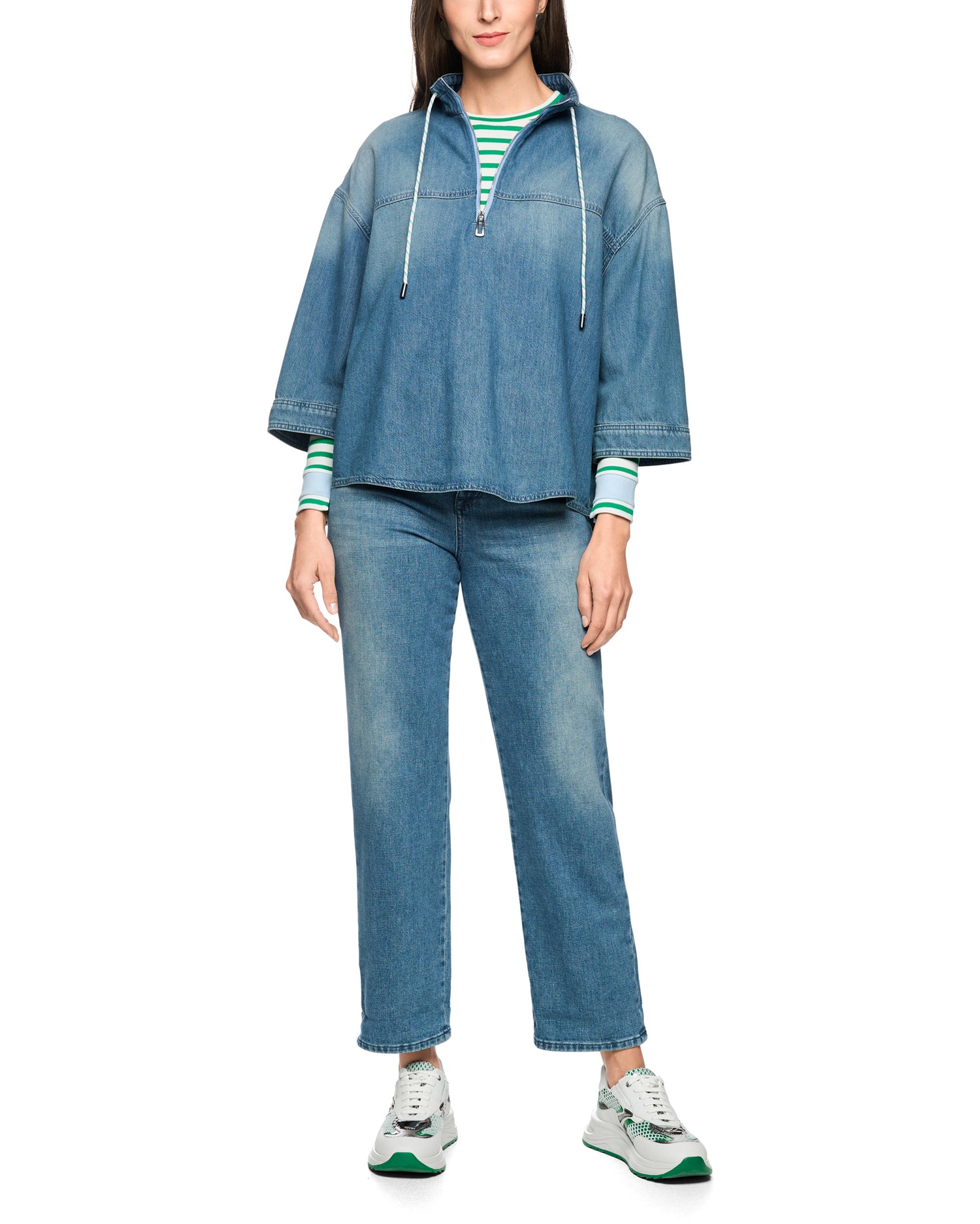 Denim Zip Top - Denim