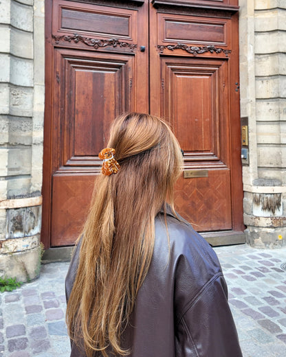 Doodle Puppy Hair Clip - Brown