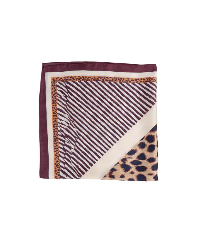 Elena Satin Scarf - Coffee