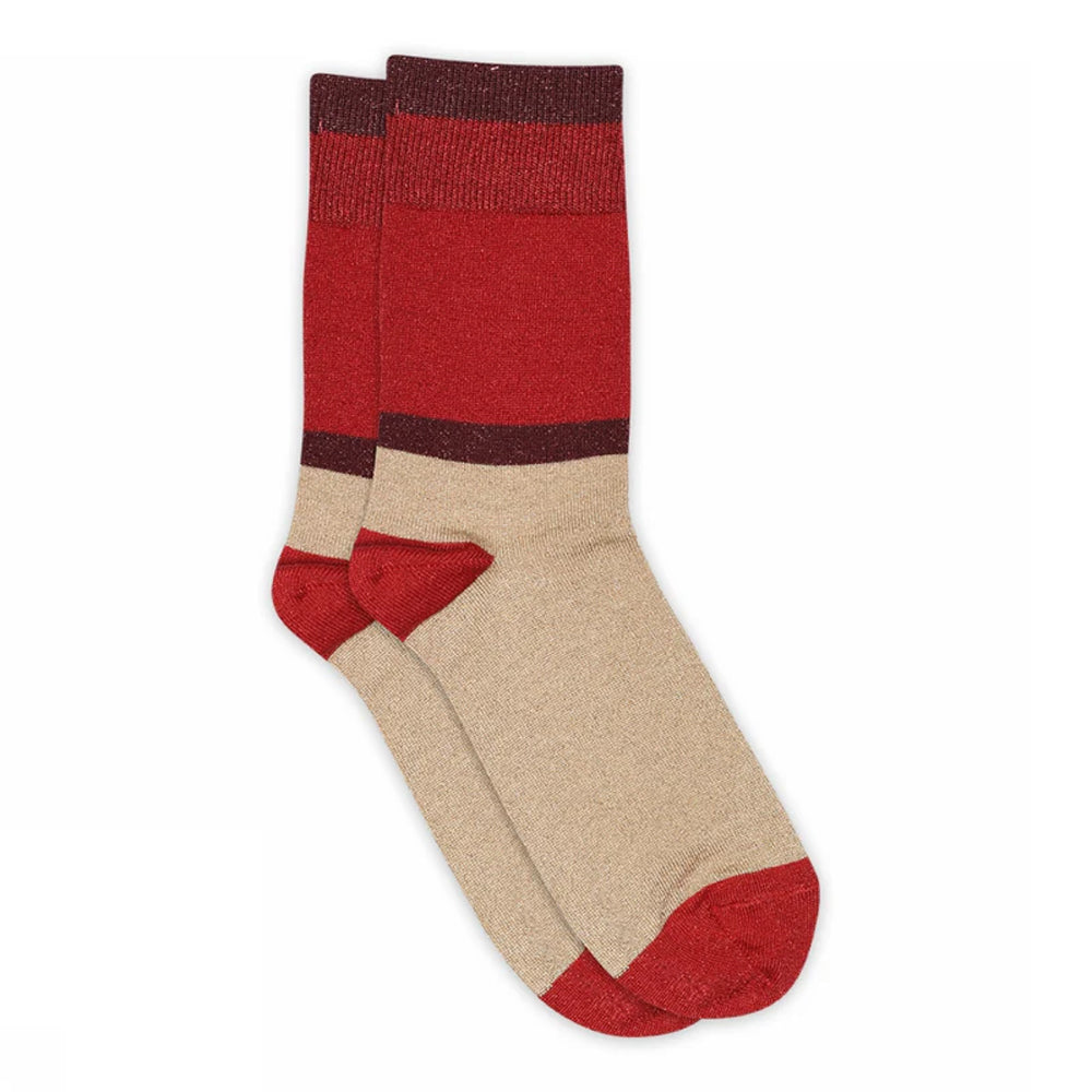 Elisabeth Glitter Socks - Porcine