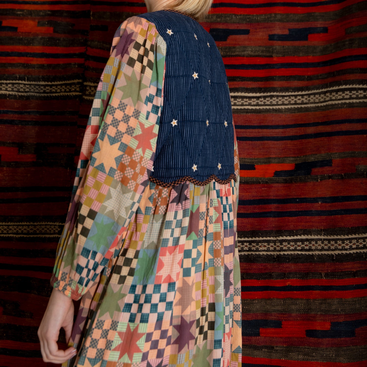 Emma Quilted Body Star Dress - Multi