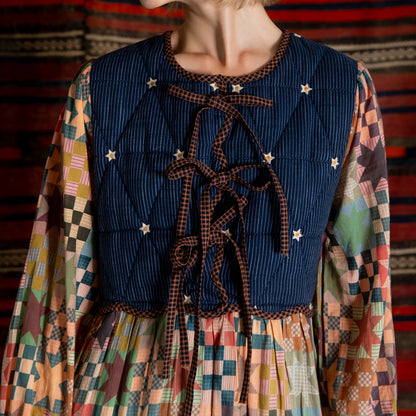 Emma Quilted Body Star Dress - Multi