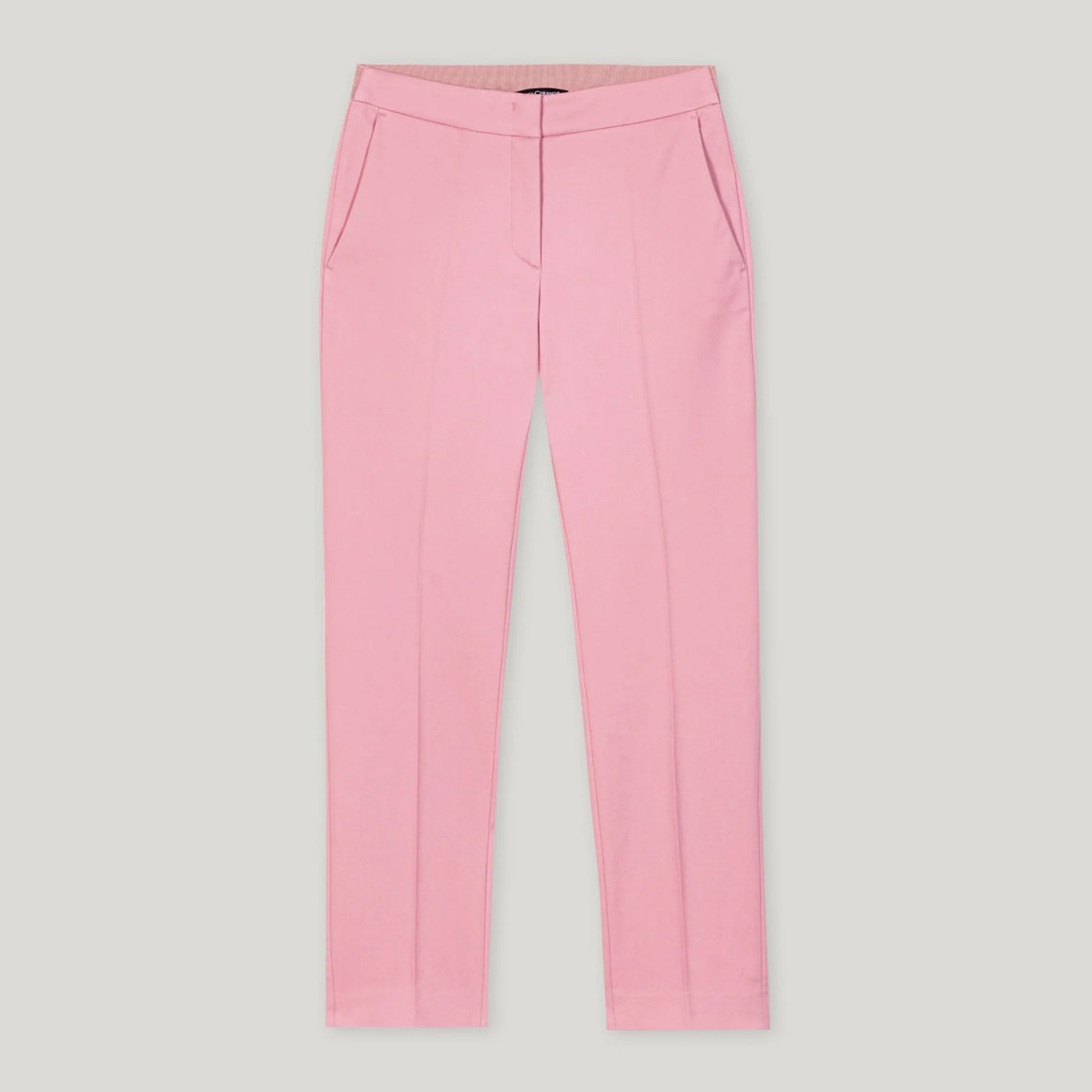 Elastic Back Gabardine Stretch Trousers - Cherry Blossom