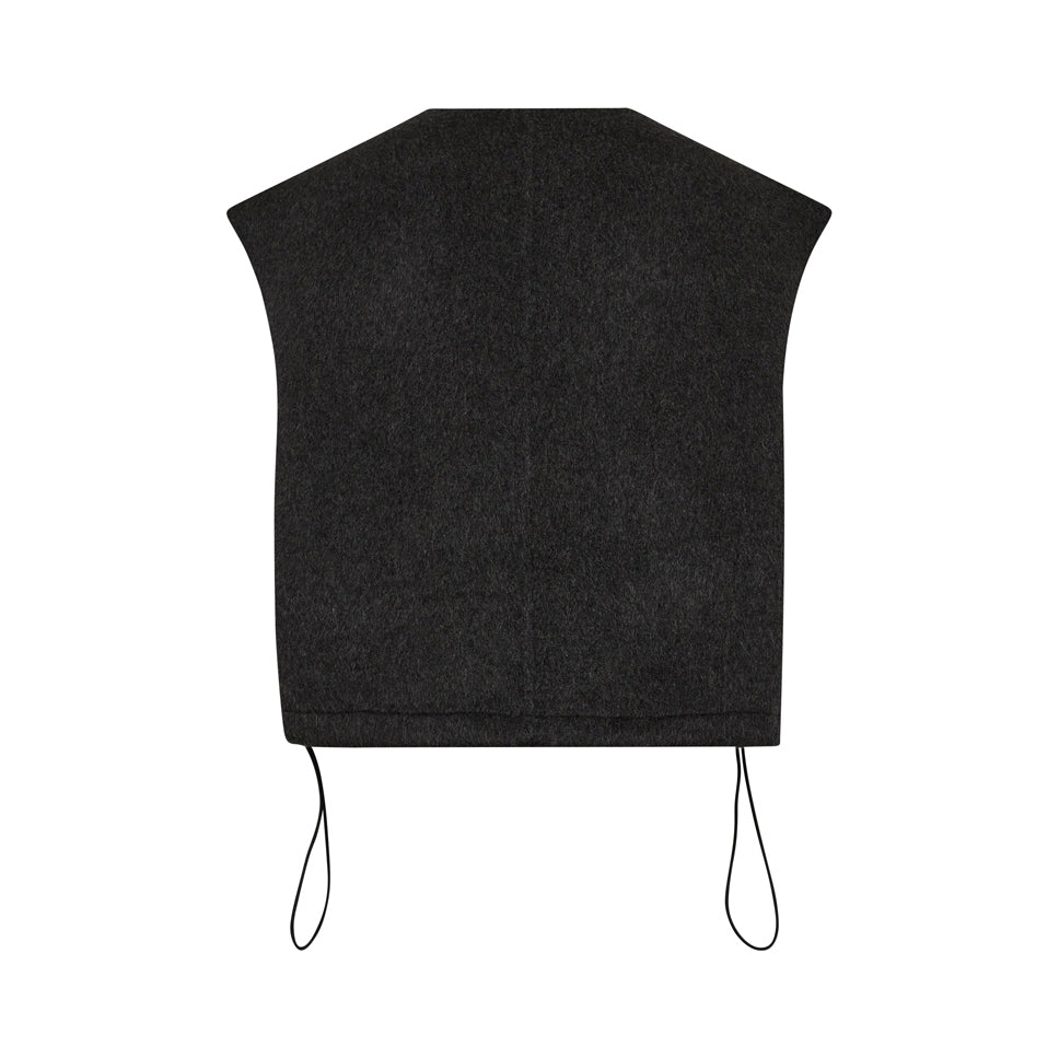 Elise Loisa Wool Vest - Phantom
