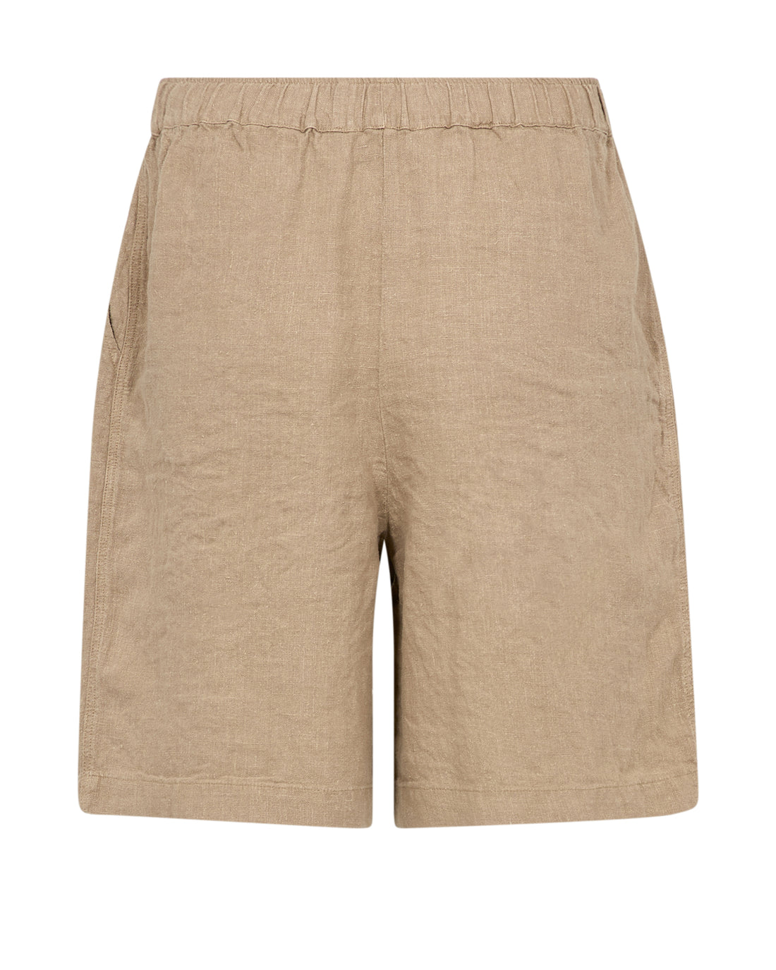 Emmie Linen Bermuda Shorts - Petrified Oak