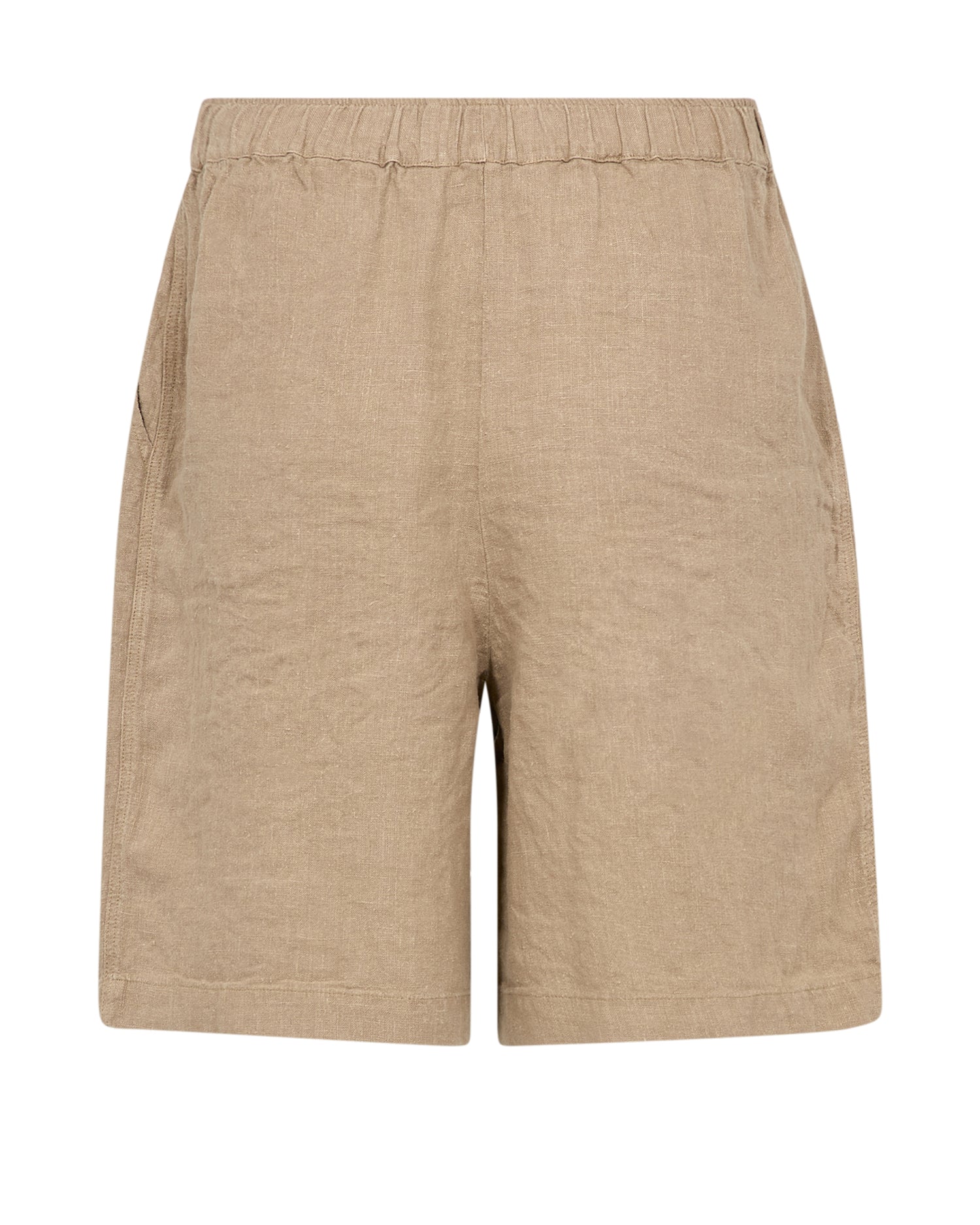 Emmie Linen Bermuda Shorts - Petrified Oak