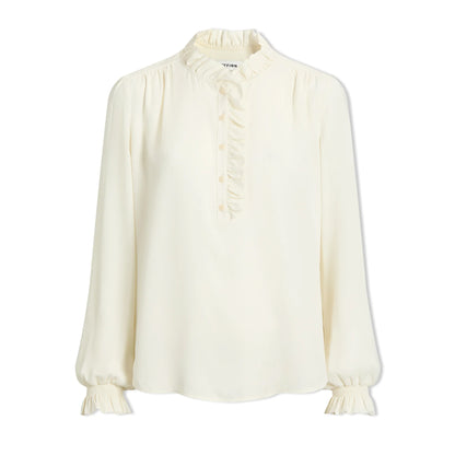 Erin Frill Collar Shirt - Cream