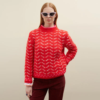 Saltarin Turtle Neck Jumper - Red