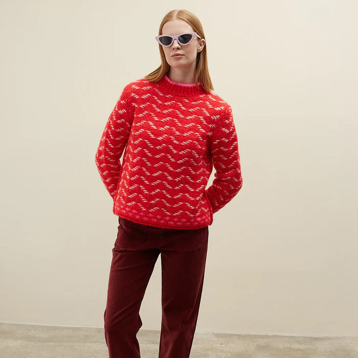 Saltarin Turtle Neck Jumper - Red