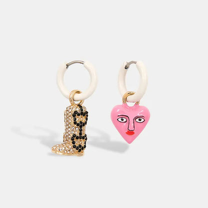 Falker Earrings With Charms - Off White