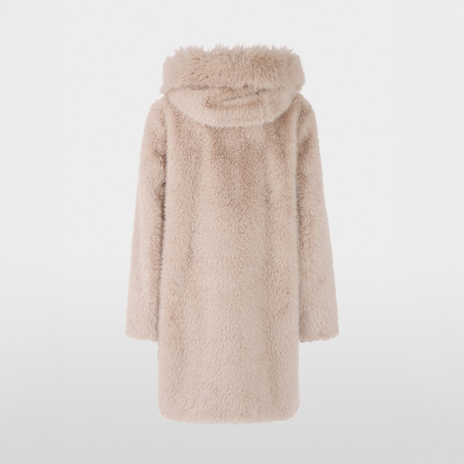 Faux Fur Coat - Warm Stone
