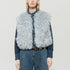 Faux Fur Gilet - Light Blue