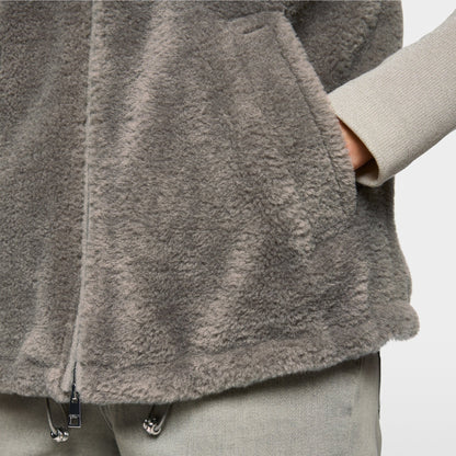 Faux Fur Gilet - Soft Charcoal