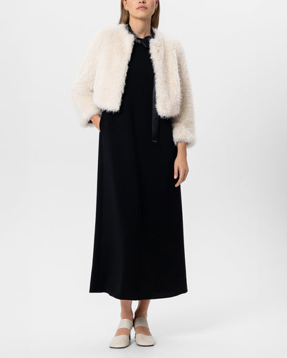 Faux Fur Jacket - Eggshell