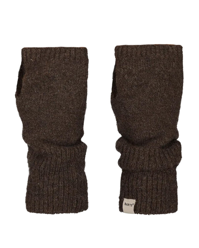 Fhearna Fingerless Gloves - Dark Brown