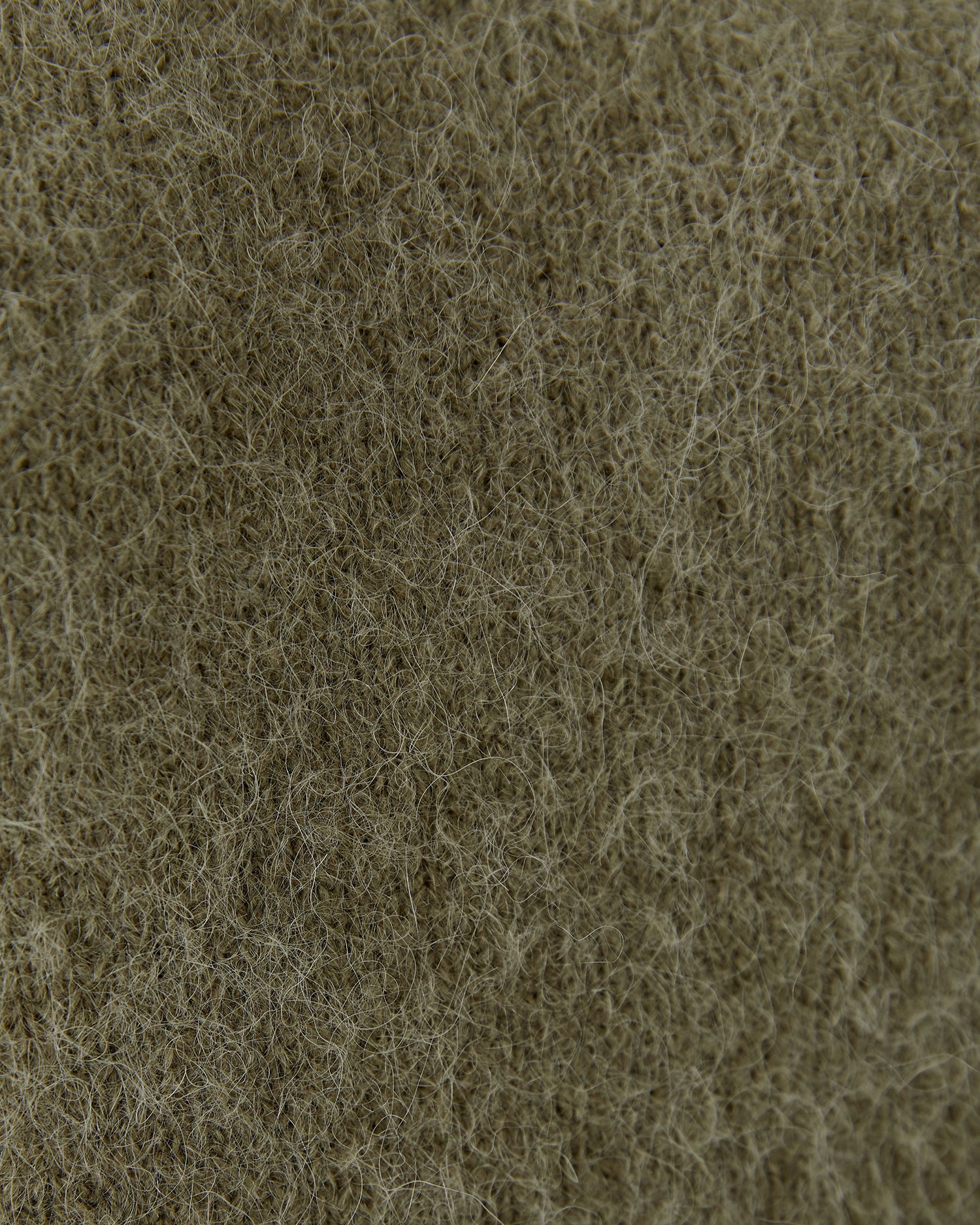 Fluffy Short Sleeve Knit Jumper - Green Garden