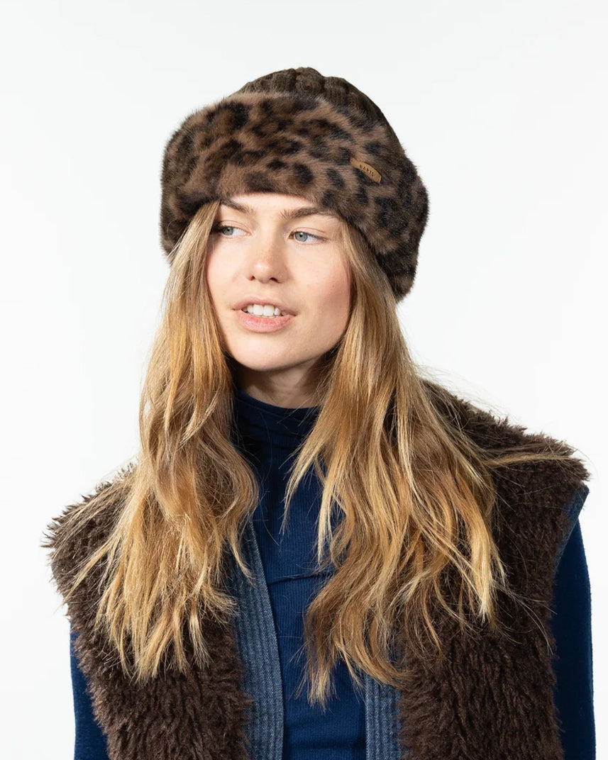 Fur Cable Bandhat - Print Brown