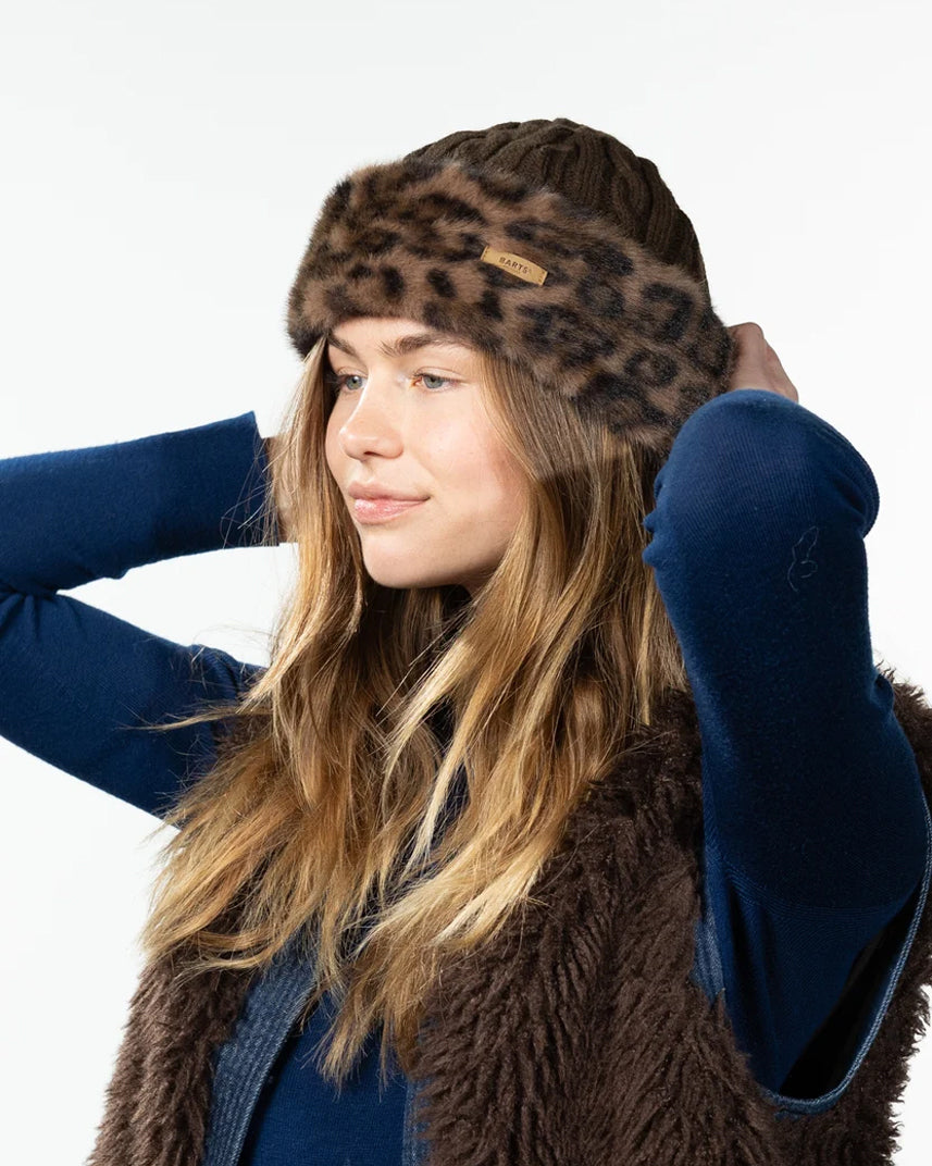 Fur Cable Bandhat - Print Brown