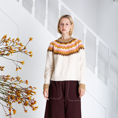 Gigi Jumper - Ecru Rose