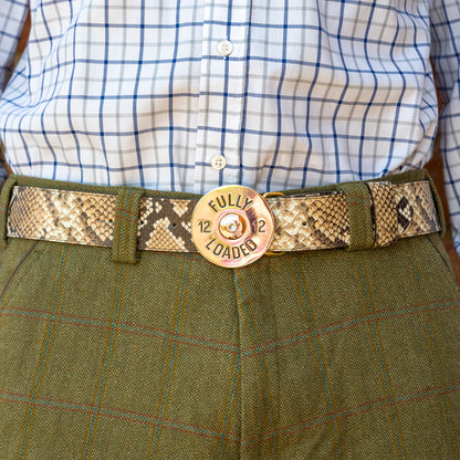 Gold Cartridge Buckle - Gold/Black