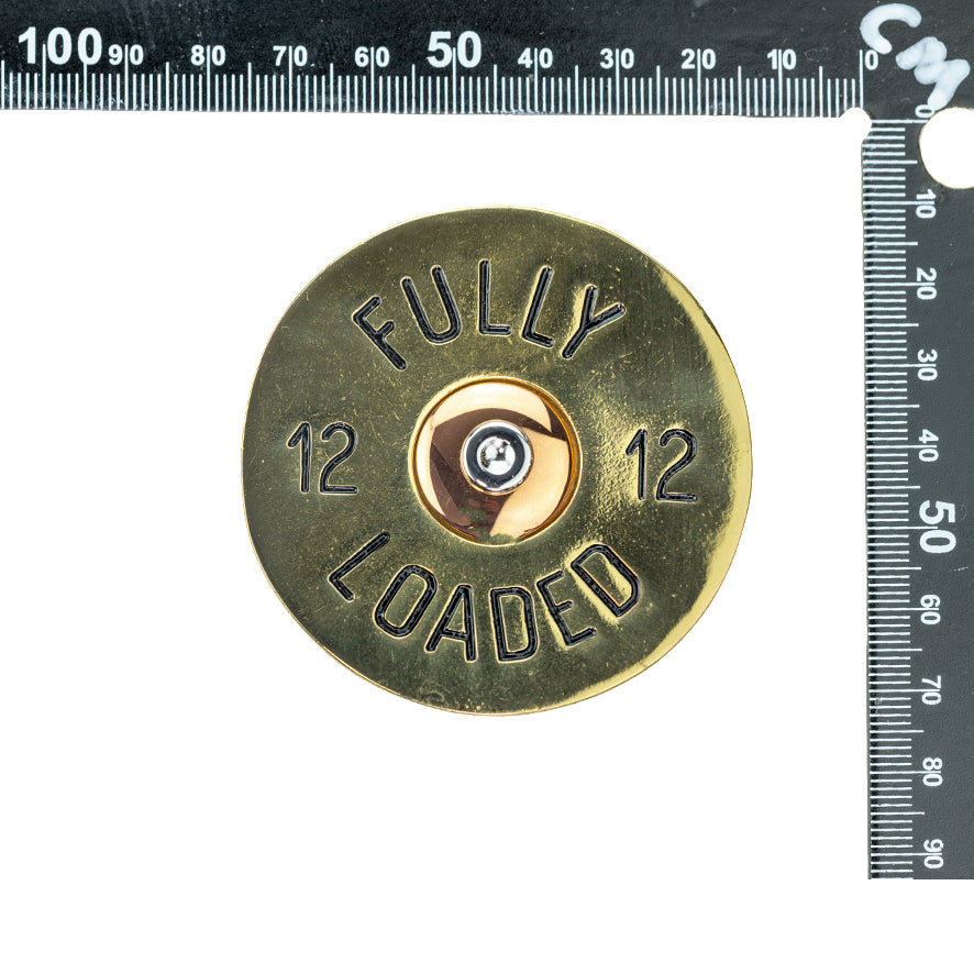 Gold Cartridge Buckle - Gold/Black