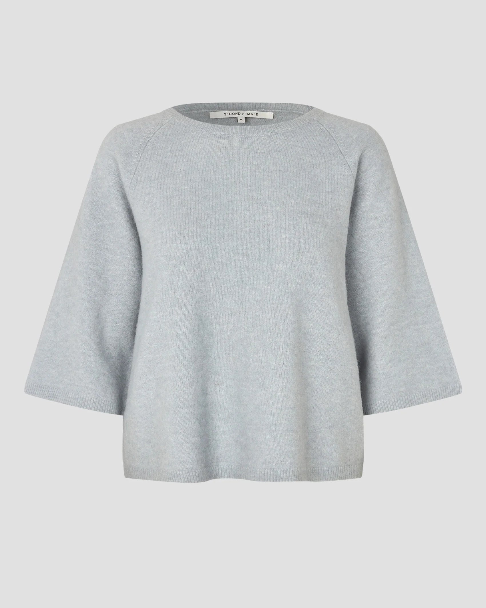 Gabby Knit Short Sleeve O-Neck - Quarry