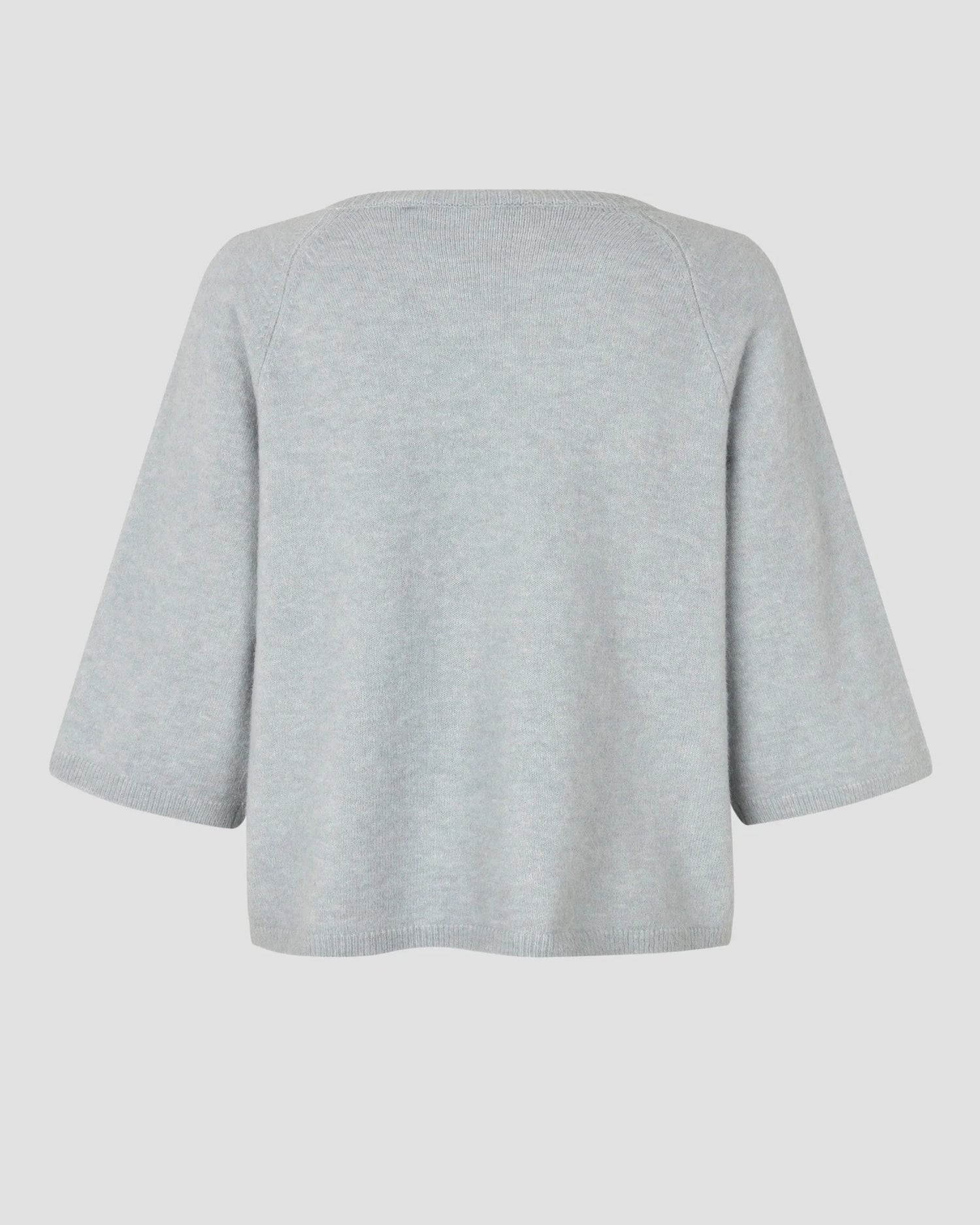 Gabby Knit Short Sleeve O-Neck - Quarry