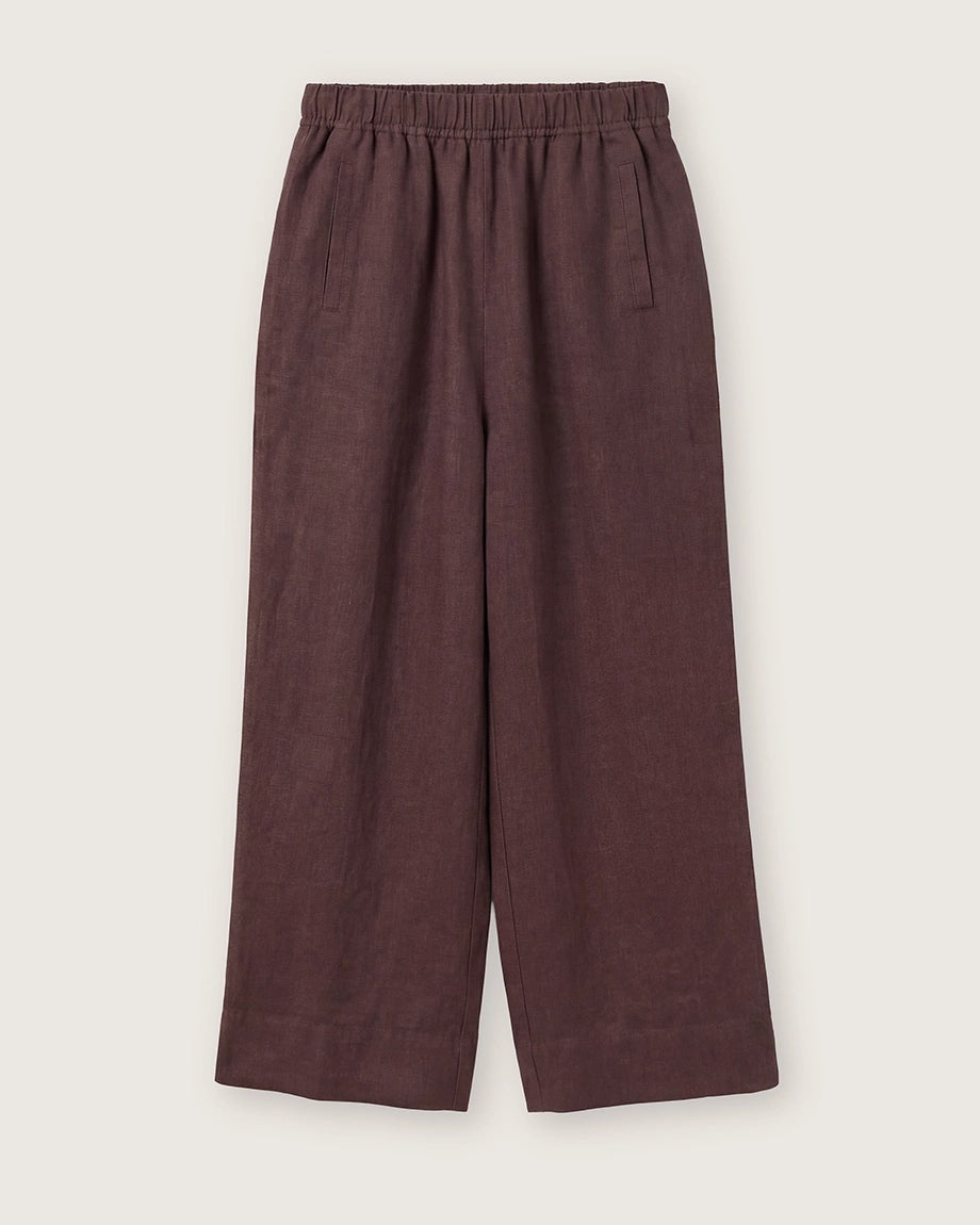 Linen Trouser - Brown