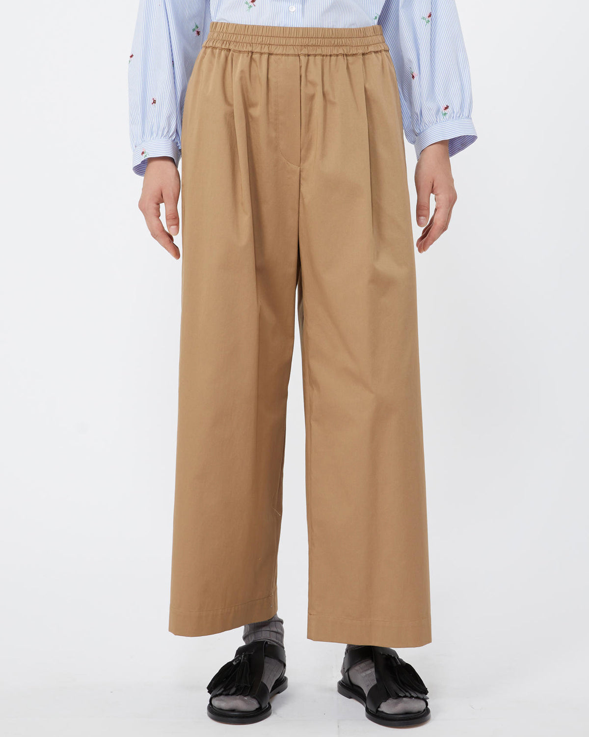 Golfo Pull On Trouser - Earth