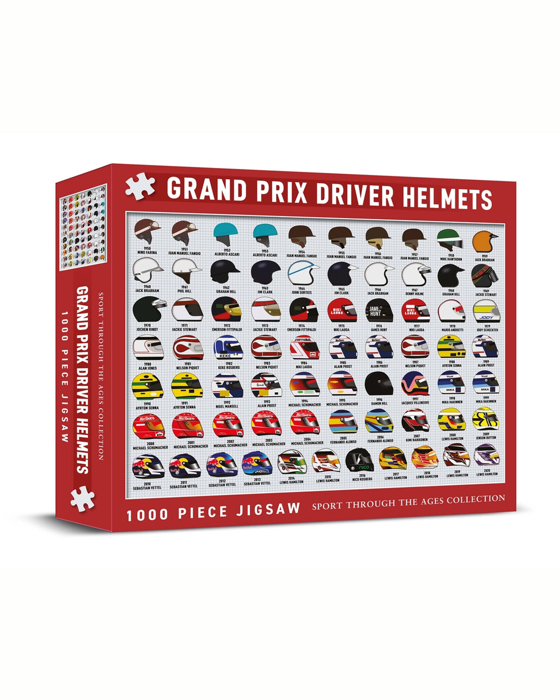 Grand Prix Driver Helmets Jigsaw Puzzle - 1000 Pieces