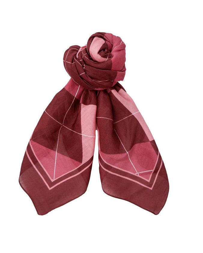Harlekin Mini Scarf - Wine