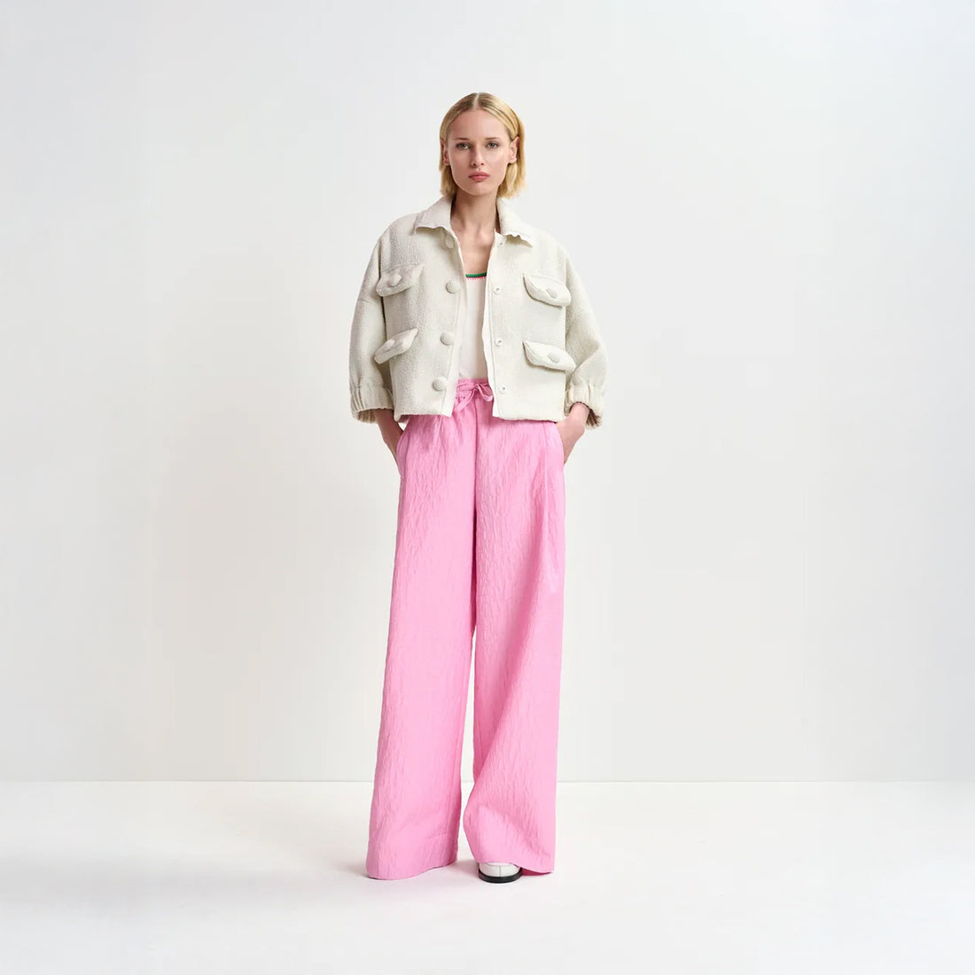 Hecks Cropped Jacket - Sour Cream